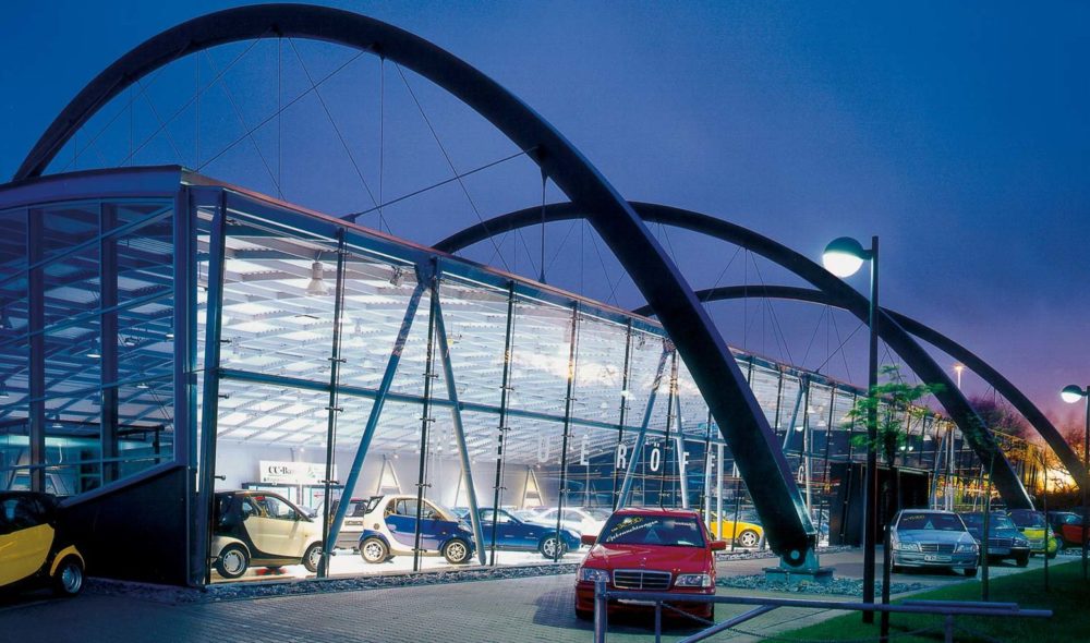Autohaus für Smart gebaut von JB Hallenbau